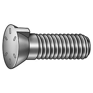  APPROVED VENDOR Bucket Tooth Bolt,#7,7/8 9x3 In,Plain   1CGD5 