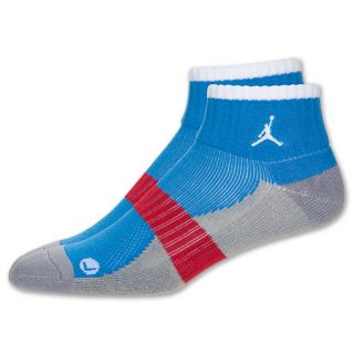 Jordan Tipped Low Mens Quarter Socks  FinishLine  Blue/Red/Grey