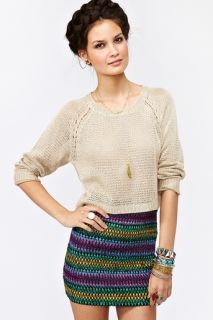 Woven Stripe Skirt in Whats New at Nasty Gal 