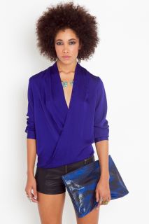 Twisted Blouse   Royal Blue in Clothes at Nasty Gal 