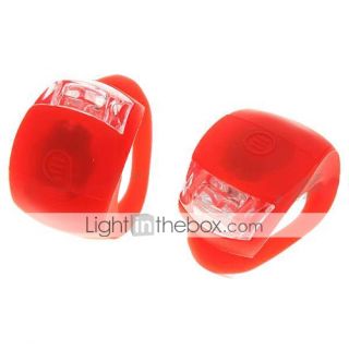 USD $ 7.89   2 LED 3 Mode Fog Bicycle Light   Red (Pair/2*CR2032 