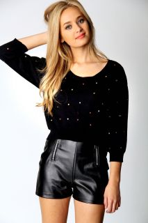  Sale  Knitwear  Jayde Cropped Jumper With Coloured 