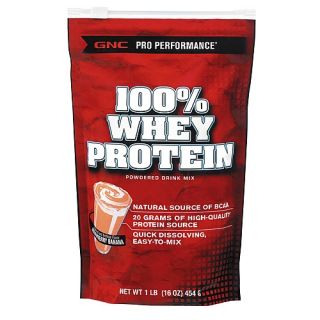 Buy the GNC Pro Performance® 100% Whey Protein   Strawberry Banana on 