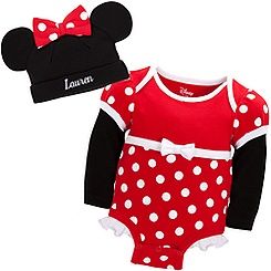 Minnie Mouse Disney Cuddly Bodysuit Set for Baby   Personalizable