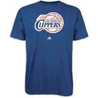 adidas NBA Primary Logo T Shirt   Mens   Clippers   Navy / White