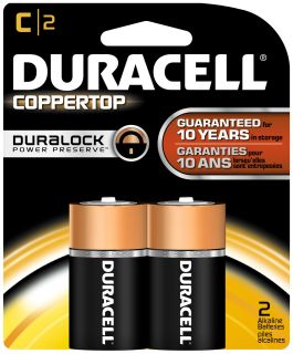 Duracell Coppertop C Batteries, 2 ct   