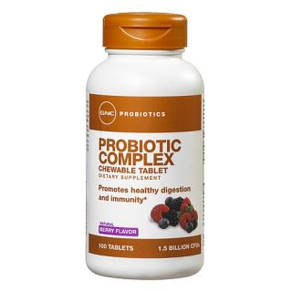 GNC Probiotics Probiotic Complex Chewable   Natural Berry Flavor   GNC 