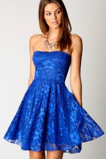  Collections  Prom Shop  Lulu Lace Bandeau Skater Dress