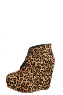  Sale  Footwear  Ana Leopard Lace Up Wedge Shoe Boot