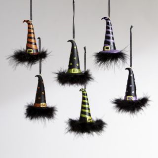 Witchs Hat Ornaments, Set of 6  World Market