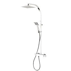 Triton Muse Thermostatic Mixer Shower Fixed & Flexible Exposed Chrome 