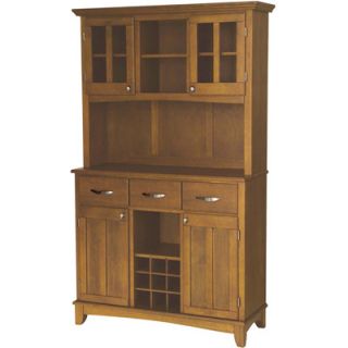 Home Styles Large Buffet and Hutch Set   Cottage Oak