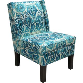 Alessandra Upholstered Wingback Accent Chair   Teal  Meijer