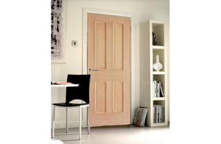 London White Oak 4 Panel Internal Door   30in from Homebase.co.uk 
