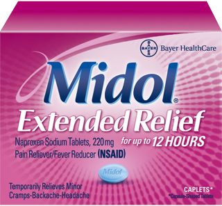 Midol Extended Relief Caps, Menstrual Pain Relief 24 ct   
