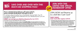 HURRY, you must get your Multi Use Shopping Pass by 3/11/11.