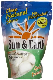 Sun & Earth Dishwasher Detergent Pacs, Fresh Scent   