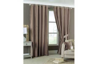 Curtina Luxor Coffee Lined Curtains   90 x 90in from Homebase.co.uk 