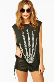 Skeleton Hand Muscle Tee in Whats New at Nasty Gal 