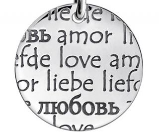 Language of Love Pendant in Sterling Silver  Blue Nile