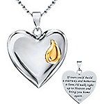 Sterling Silver Memorial Heart Pendant