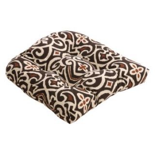 Brown/Beige Damask Chair Cushion   Specialty Pillows at 