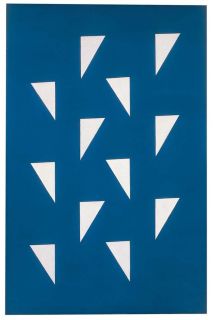 Um quadro de bandeirinhas moderno e minimalista de Alfredo Volpi