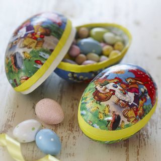 Filled with chocolate eggs (or less calorific treats for those of us 