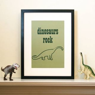 dinosaurs rock print by petite honoré  