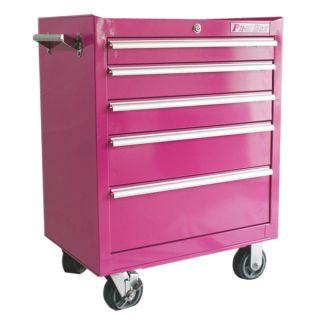 Pink Rolling Tool Box, Pink Box Rolling Toolbox, Pink Rolling 