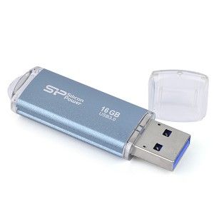 Silicon Power Marvel M01 16GB SuperSpeed USB 3.0 Flash Drive (Icy Blue 