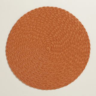 Orange Braided Round Placemats, Set of 4  World Market