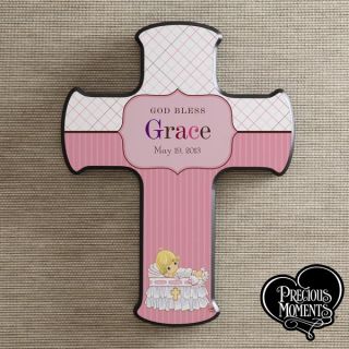 12067   Precious Moments® Personalized Christening Baby Cross   Girl