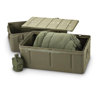 New U.S. Military Aluminum Xl Medical Storage Chest, Olive Drab 
