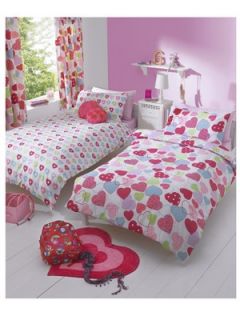 Ditsy Hearts Duvet Cover Set (buy one get one FREE) Littlewoods