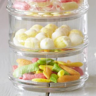 stacking glass storage jars by primrose & plum   