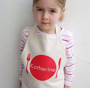 personalised childs apron by 3 blonde bears  