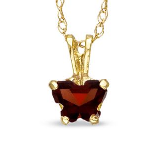 BFly® Childs Garnet Butterfly Pendant in 14K Gold   14   Clearance 