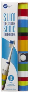 VIOlight SLIM Sonic Toothbrush, Stripe   