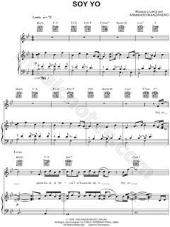 Image of Luis Miguel   Soy Yo Sheet Music    & Print