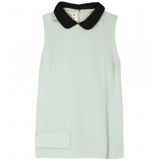 Marni   SLEEVELESS BLOUSE WITH PETER PAN COLLAR   