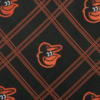 Baltimore Orioles Checked Woven Poly Tie 