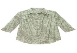 Plus Size Shirt with generous fit in peachskin print by Only 