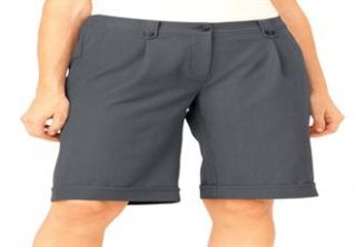 Plus Size Shorts for walking in soft brushed twill with stretch  Plus 