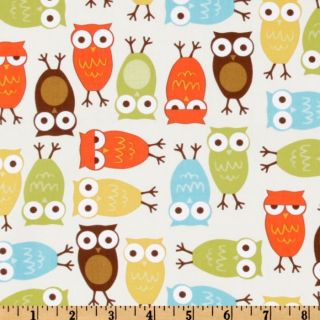 Urban Zoologie Owls Cream   Discount Designer Fabric   Fabric