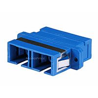 Product Image for Multimode SC/SC Duplex Fiber Optic Adaptor, Plastic 