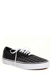 Vans Black Charcoal TM Plaid Era Sneakers   382885