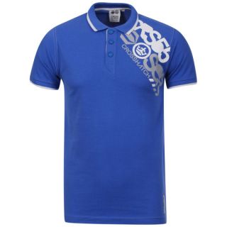 Crosshatch Mens Augusta Polo Shirt   Iris Blue Clothing  TheHut 