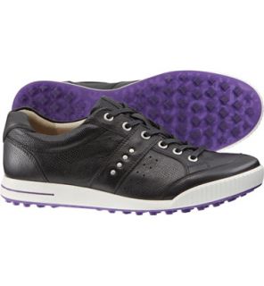  ECCO Mens Street Lizard Casual Golf Shoes (Black 