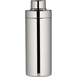stainless steel shiny cocktail shaker in bar accessories  CB2